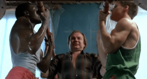 Left to right: Wesley Snipes as Rashad, Klaus Maria Brandauer as Alek, and Adrian Pasdar as Timmy